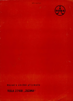 Tesla 2710b - Navod k udrzbe 